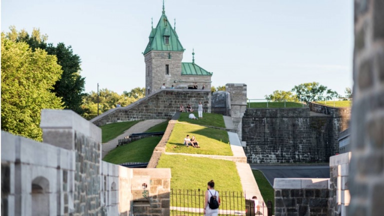 Un parc caché sur les fortifications à Québec