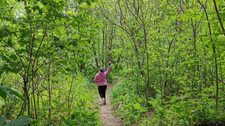 Sentier de marche caché à Trois-Rivières