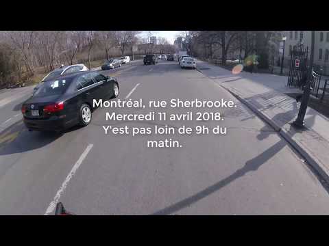 Discussion houleuse entre un cycliste et un chauffeur de la STM