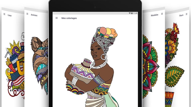 Une application de dessins antistress pour colorier et se détendre