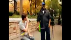 Beat-box à New York devant Central Park