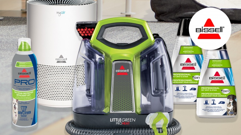 Gagnez un ensemble pour le nettoyage spécial animaux domestiques de chez Bissell Canada!