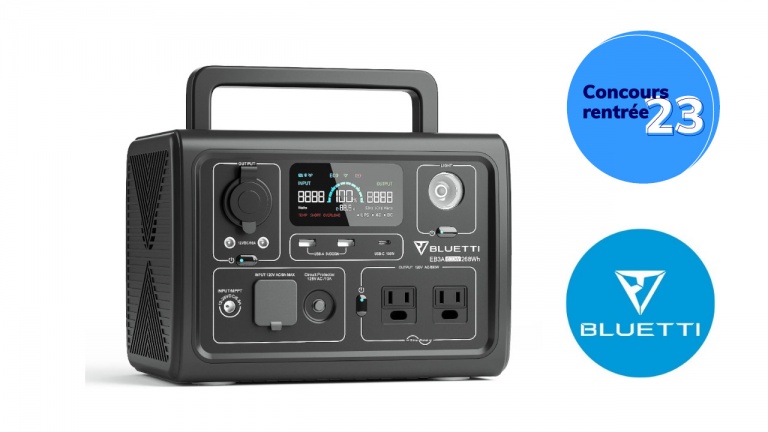 Gagnez cette centrale portable Bluetti pour avoir de l'électricité en tout temps! 