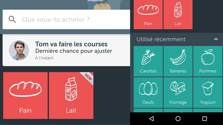 Organisez votre liste d'épicerie en famille! 