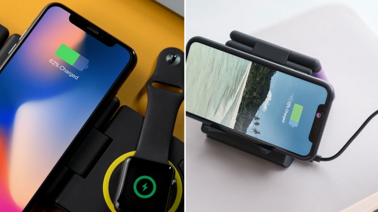 Rechargez jusqu’à 3 appareils en même temps avec la station Unravel AW+