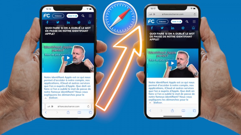 Comment déplacer la barre de recherche de Safari sur iPhone et iPad