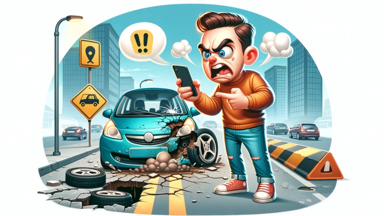 Comment signaler un nid-de-poule et faire une réclamation pour bris?