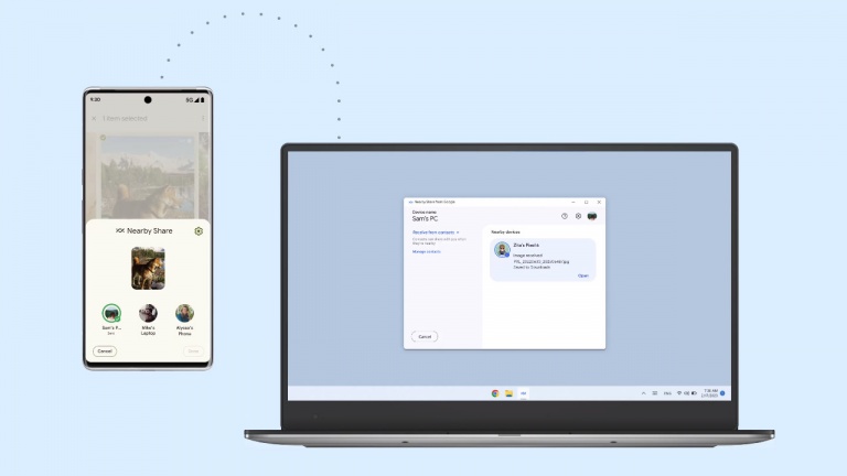 Comment utiliser Google Nearby Share pour transférer nos fichiers sans fil