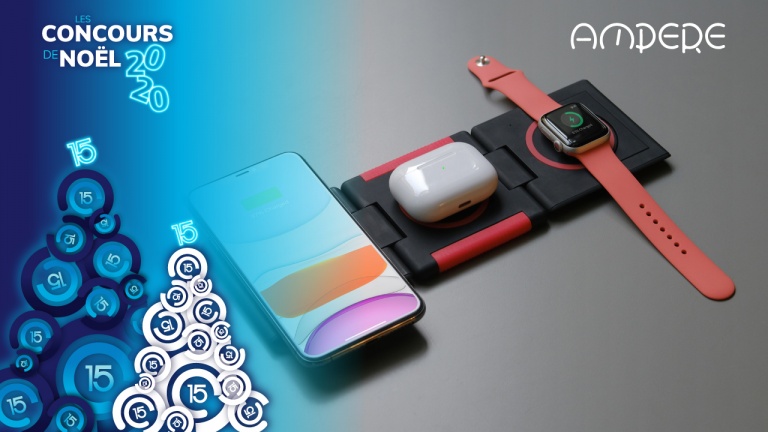 Gagnez une station de recharge sans fil Unravel AW+ pour tous vos produits Apple!