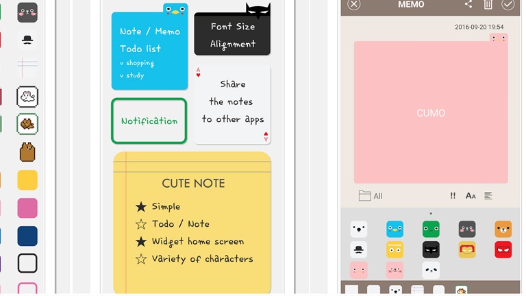 Créez des mémos mignons comme tout avec cette app!