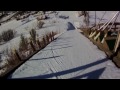 La première descente de ski d'une future championne!