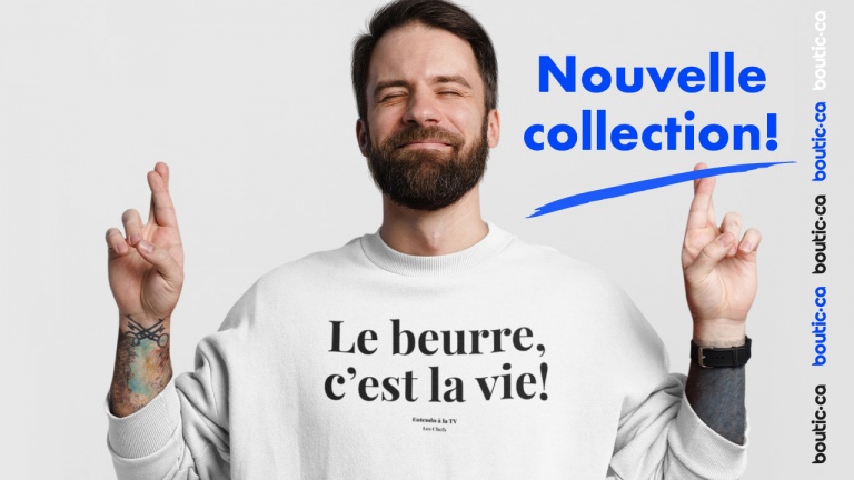 Ma collection de chandails avec des phrases drôles Entendues à la TV