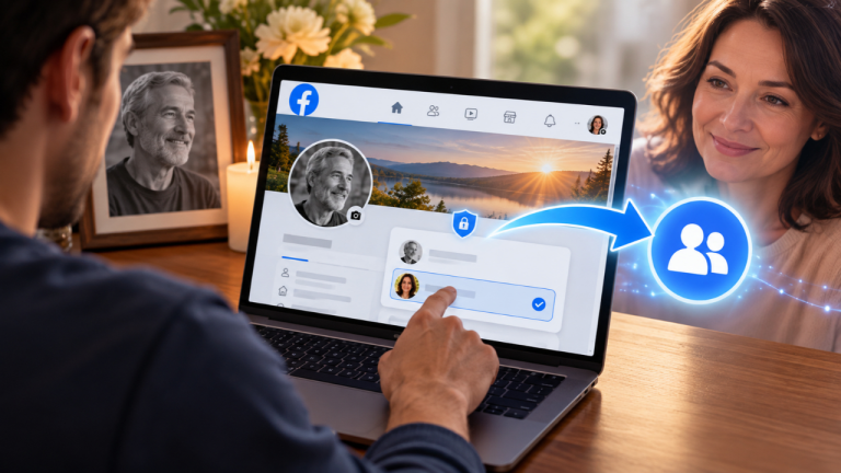 Comment choisir un contact légataire Facebook?