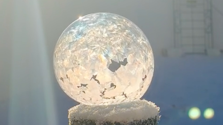 Une bulle glaciale