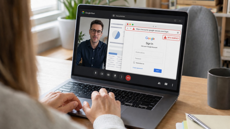 Évitez cette fraude Google Meet qui se cache derrière un faux client