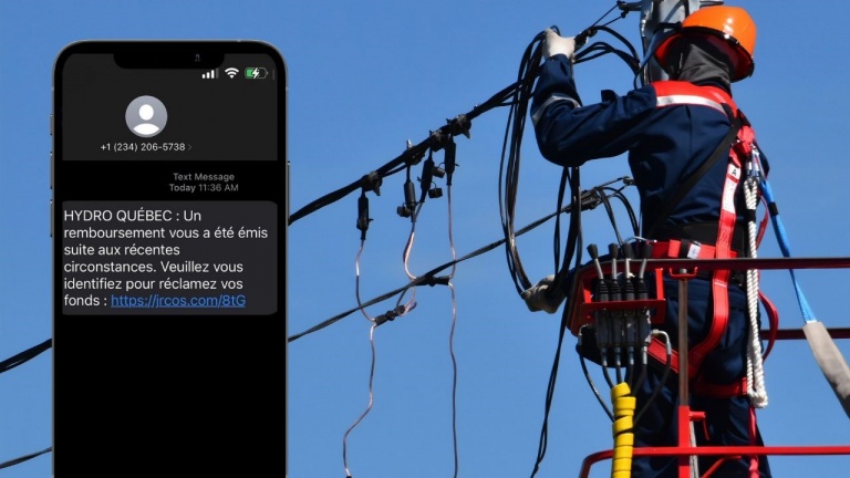 Quoi faire avec les messages textes de remboursement de la part d’Hydro-Québec