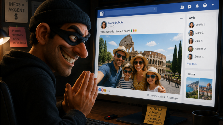 Attention: vos photos de vacances pourraient aider les fraudeurs à vider votre compte!