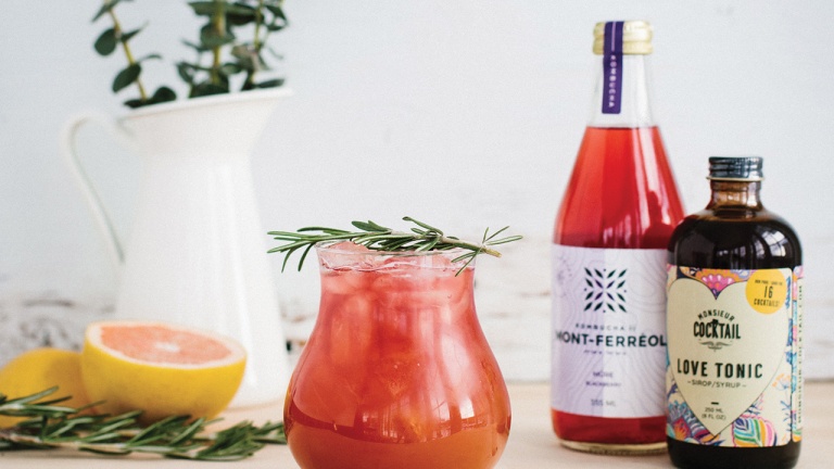 Le French 75 réinventé à base de kombucha local