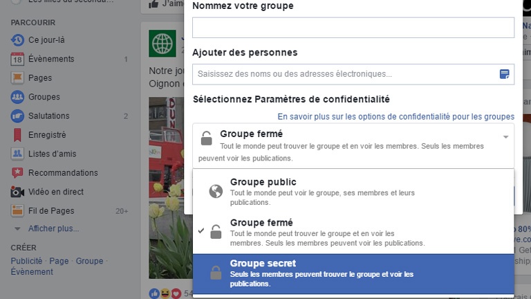 Comment créer un groupe secret sur Facebook Comment créer un groupe secret sur Facebook