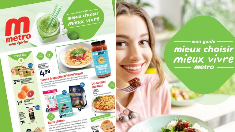L’épicerie Metro facilite l’épicerie en ligne avec son guide Mieux choisir, mieux vivre