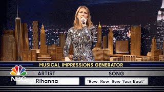 Céline Dion imite Cher, Rihanna et Sia à l'émission The Tonight Show Céline Dion imite Cher, Rihanna et Sia à l'émission The Tonight Show