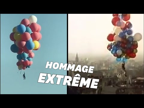 David Blaine s'envole à 7000 mètres d'altitude accrochés à des ballons!