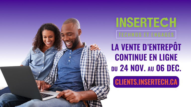 Achetez un ordinateur reconditionné à prix fou lors de la vente d'entrepôt d'Insertech