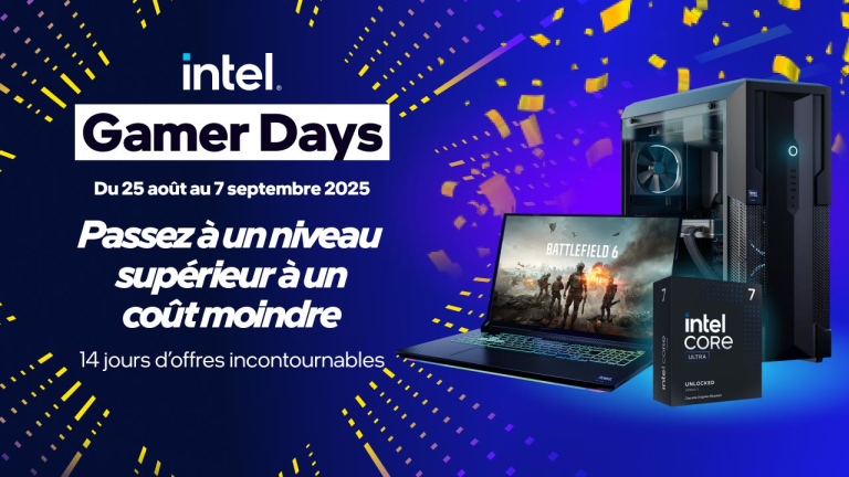 Intel Gamer Days: l'occasion en or d'acheter un ordinateur de jeux en rabais