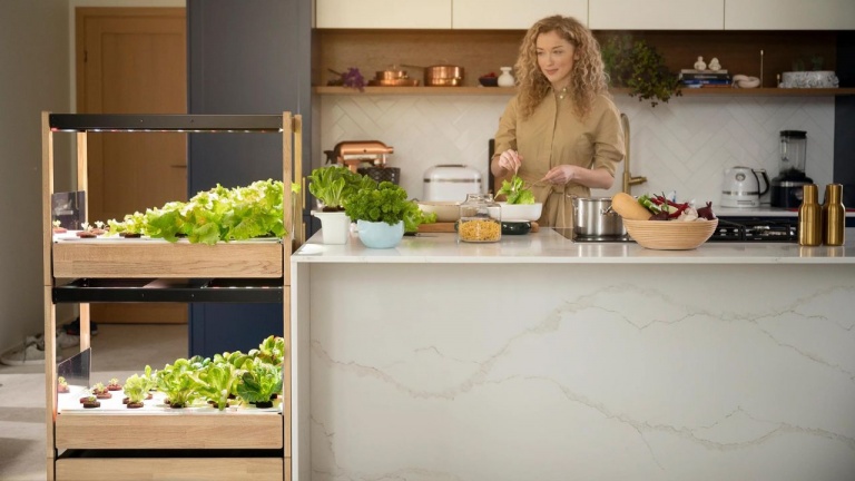 Connecté, ce jardin intelligent s'occupe de faire pousser vos légumes