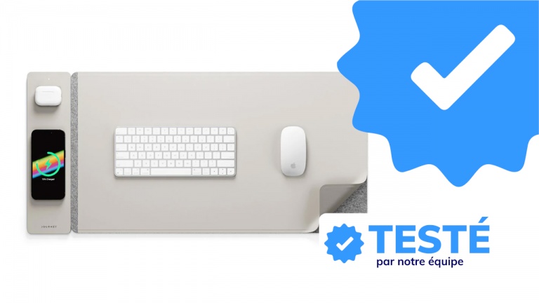 Ce tapis de souris charge nos appareils sans fil