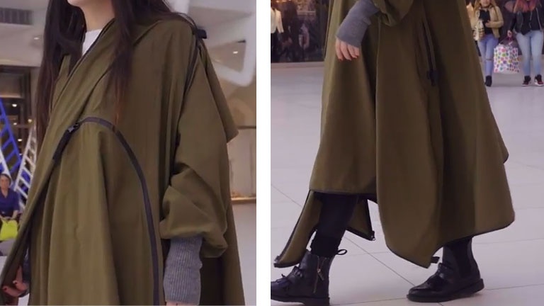 Cette tente se transforme en manteau!