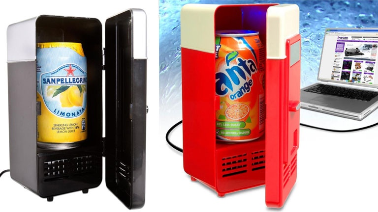 Un mini frigo USB à déposer SUR votre bureau!