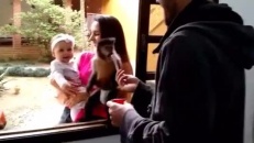 Fou rire contagieux d'une petite fille lors d'une visite au zoo