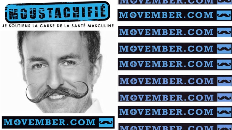Des personnalités québécoises moustachifiées en soutien à Movember