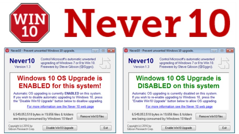 Ce logiciel gratuit bloque complètement l'installation de Windows 10