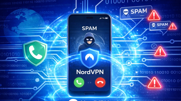 NordVPN permet de bloquer les appels frauduleux sur Android