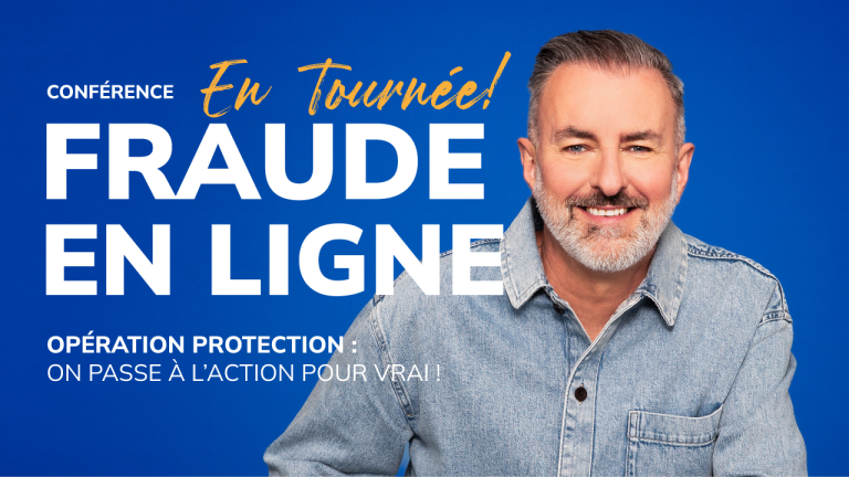 Venez voir ma conférence sur les fraudes en ligne en tournée