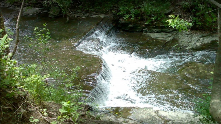 Un ruisseau et sentier bien cachés à Montréal