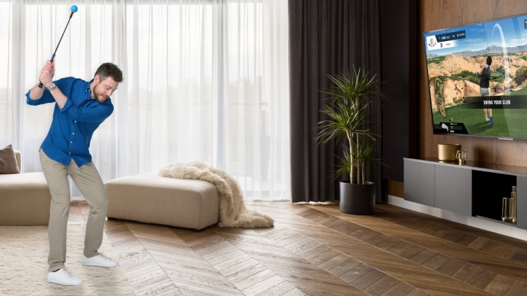 Jouez au golf chez vous à l’année avec ce simulateur