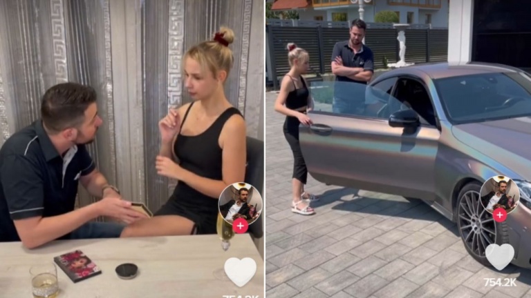 Si ta blonde claque la porte de char...