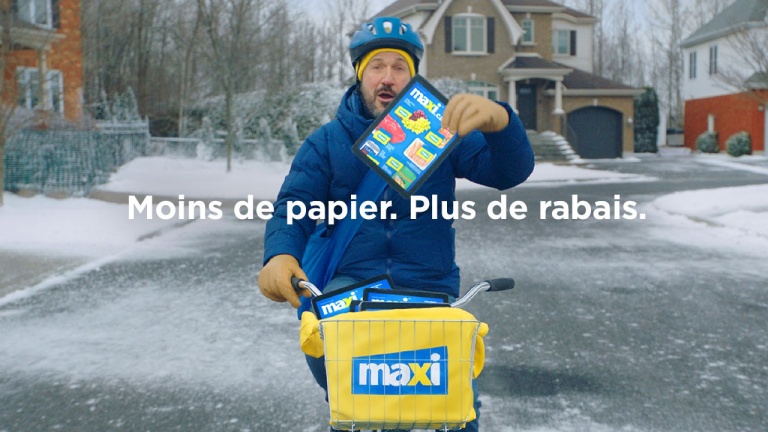 Maxi met un terme aux circulaires papier et en fait une publicité cocasse! Maxi met un terme aux circulaires papier et en fait une publicité cocasse!