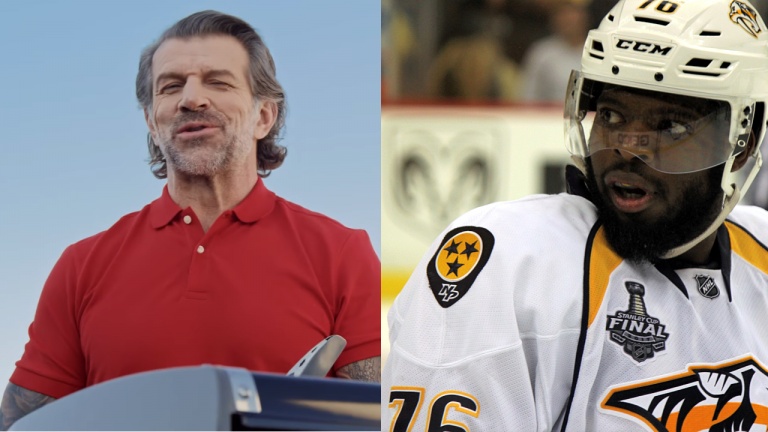 Marc Bergevin lance une pique à P.K. Suban dans une publicité de Weber!
