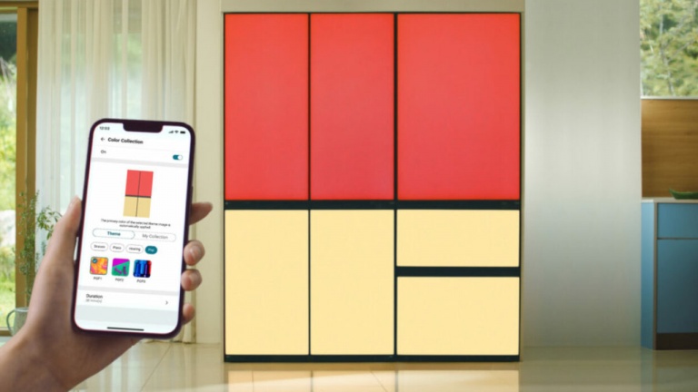 Ce réfrigérateur intelligent change de couleurs selon notre humeur