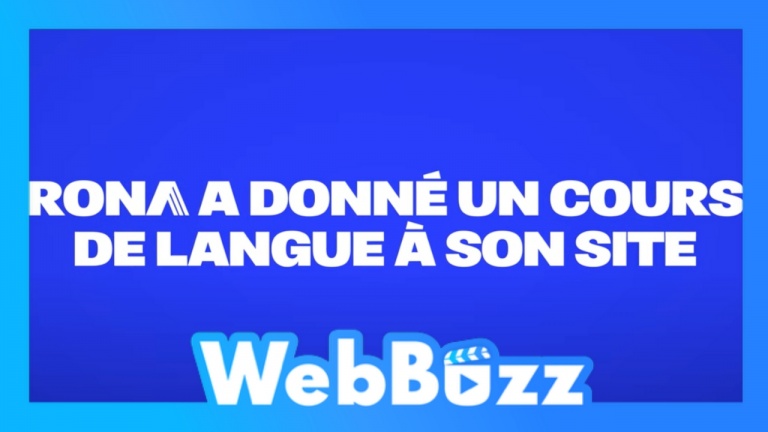 Le site de Rona parle comme nous