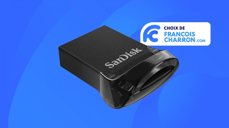 La Clé USB SanDisk Ultra Fit :128Go d'espace dans une petite clé pratique et sécuritaire