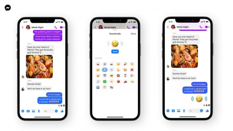 Facebook propose des emojis sonores sur Messenger pour alimenter vos conversations