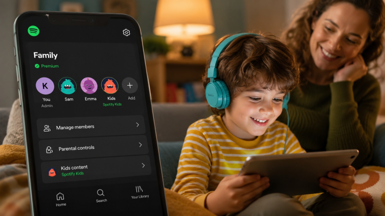 Créez un compte Spotify pour votre enfant avec le contrôle parental
