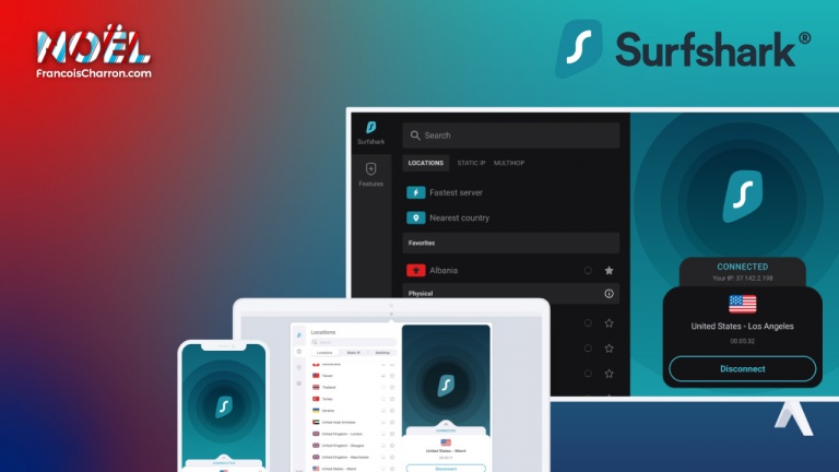 Gagnez une licence d’un an de Surfshark VPN afin de préserver vos données personnelles! 