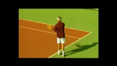 Sur un court de tennis