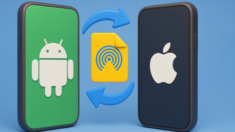 Google rend possible le transfert de fichiers entre Android et iPhone via AirDrop